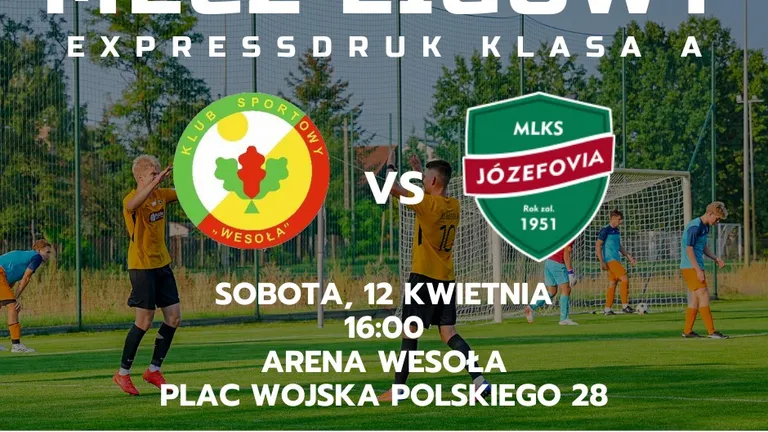 KS Wesoła kontra Józefovia II Józefów na stadionie w Wesołej