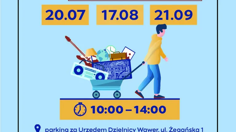 Wawerska Garażówka – wyprzedaż rzeczy używanych i rodzinne atrakcje