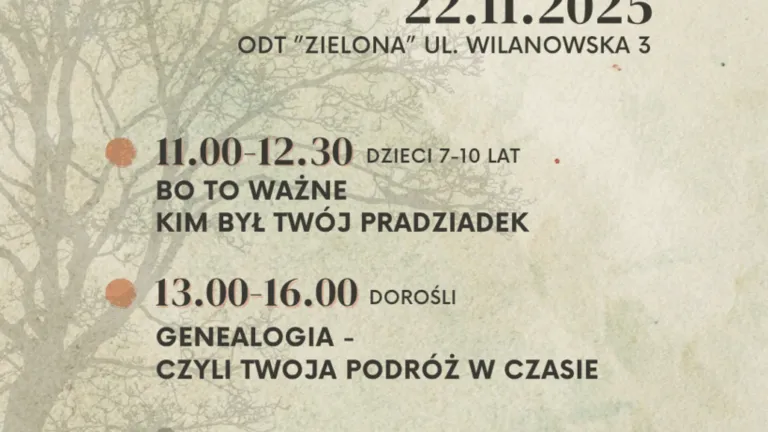 Warsztaty genealogiczne dla dzieci w ODT „Zielona” – tworzenie drzewa rodzinnego