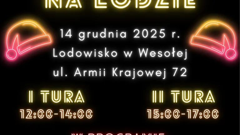 Neonowe mikołajki na lodzie z programem rekreacyjnym i kreatywnymi atrakcjami