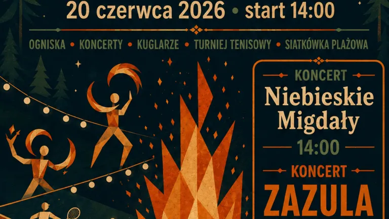 Noc Kupały – tradycyjne święto lata z koncertami i atrakcjami na Plaży Wesoła