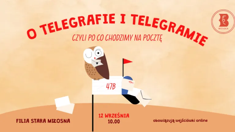Rodzinne spotkanie o telegrafie i telegramie w bibliotece w Starej Miłośnie