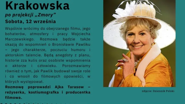 „Zmory” w Wesołej. Emilia Krakowska opowie o Bronisławie Pawliku