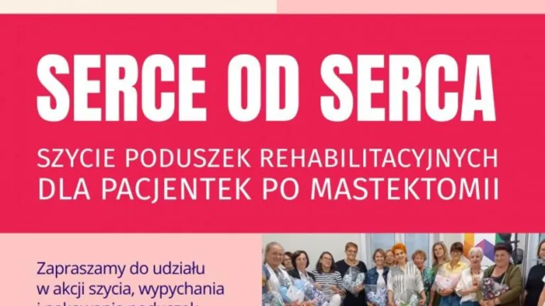 Charytatywne wspólne szycie poduszek rehabilitacyjnych dla pacjentów po mastektomii
