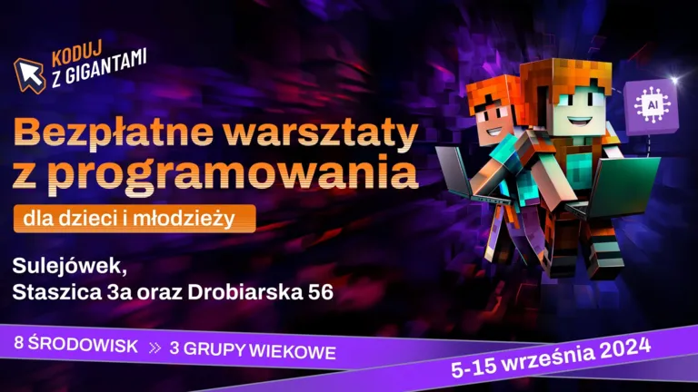 Cyber Przygoda w świecie AI w Sulejówku – bezpłatne warsztaty z programowania dla dzieci i młodzieży