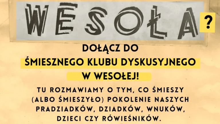Cykliczne spotkania Śmiesznego Klubu Dyskusyjnego – rozmowy o humorze i śmiechu