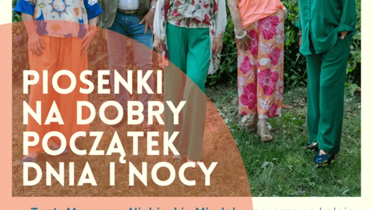 Letni koncert „Piosenki na dobry początek dnia i nocy” w wykonaniu Teatru Muzycznego Niebieskie Migdały