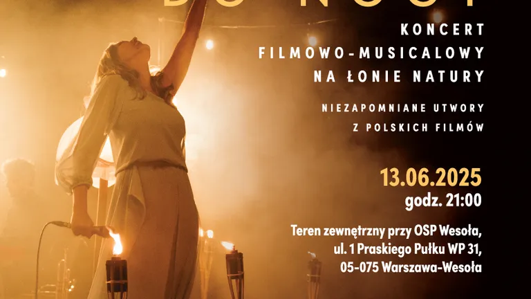 Plenerowy koncert filmowo-musicalowy „Od Nocy do Nocy” w wykonaniu Joanny Aleksandrowicz