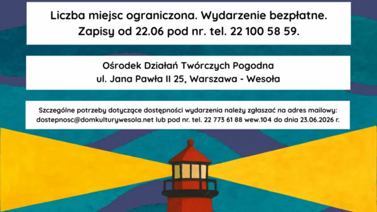 Warsztaty plastyczne dla dzieci: Latarnia morska z cyklu Pogodne Rysowanki