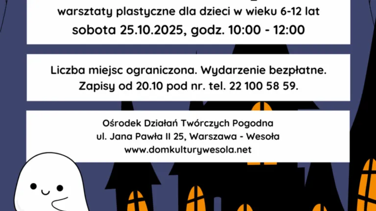Warsztaty plastyczne dla dzieci: tworzenie lampionów i halloweenowych dekoracji