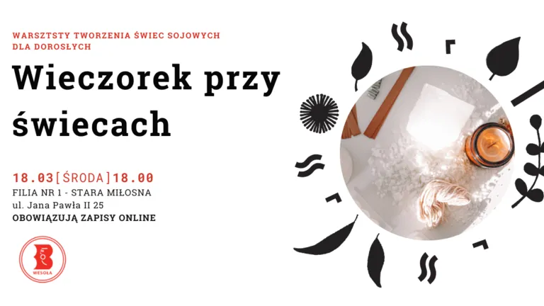 Wieczorek przy świecach – warsztaty tworzenia świec sojowych dla dorosłych