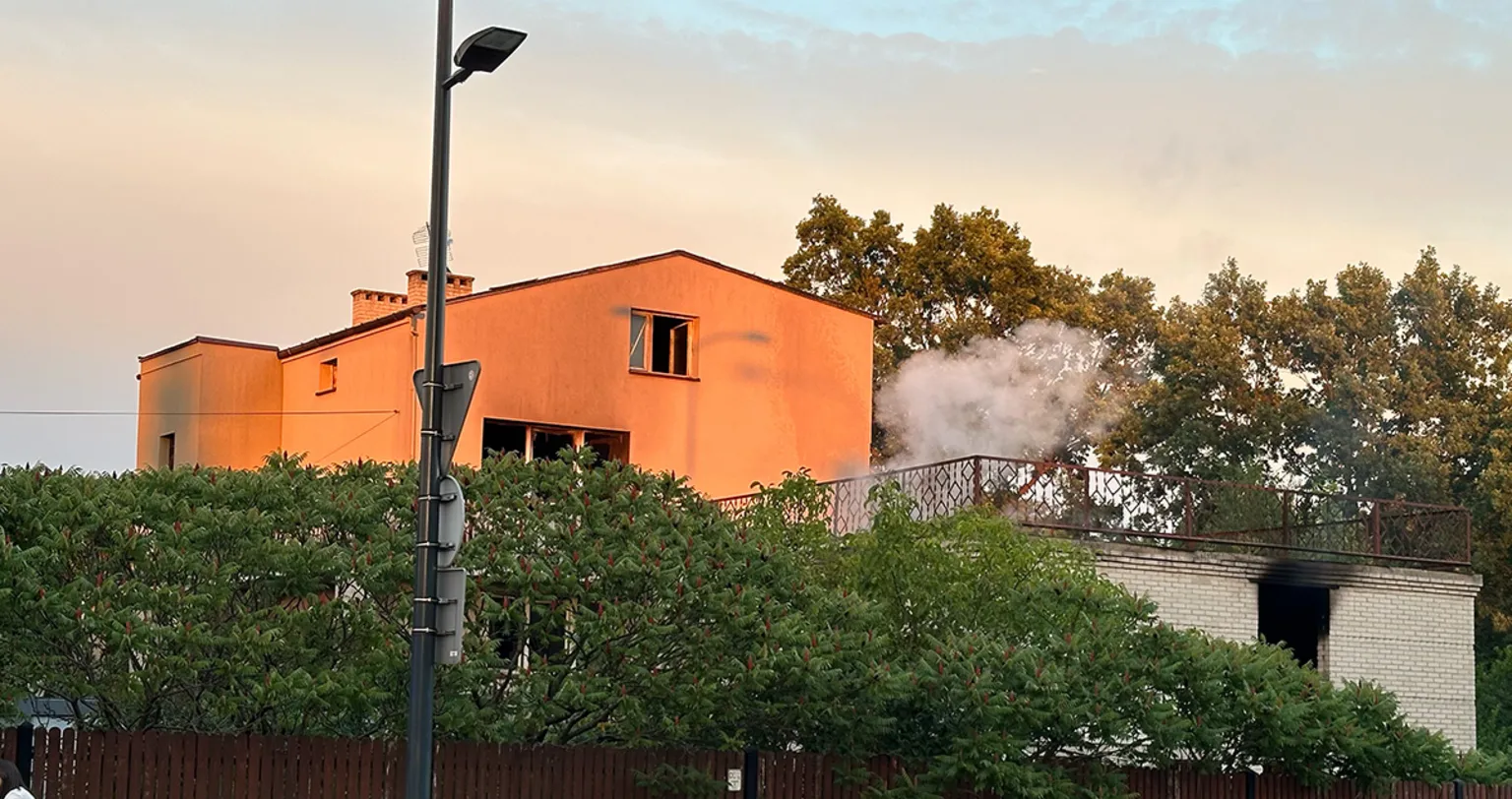 Zdjęcia do artykułu Wesoła: Pożar na Skrzyżowaniu Jana Pawła II i Gościniec