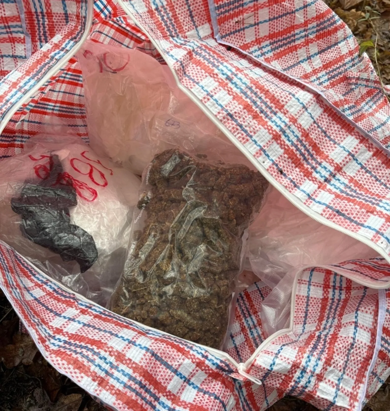 Blisko 700 gramów narkotyków znalezione w lesie – interwencja straży miejskiej i policji