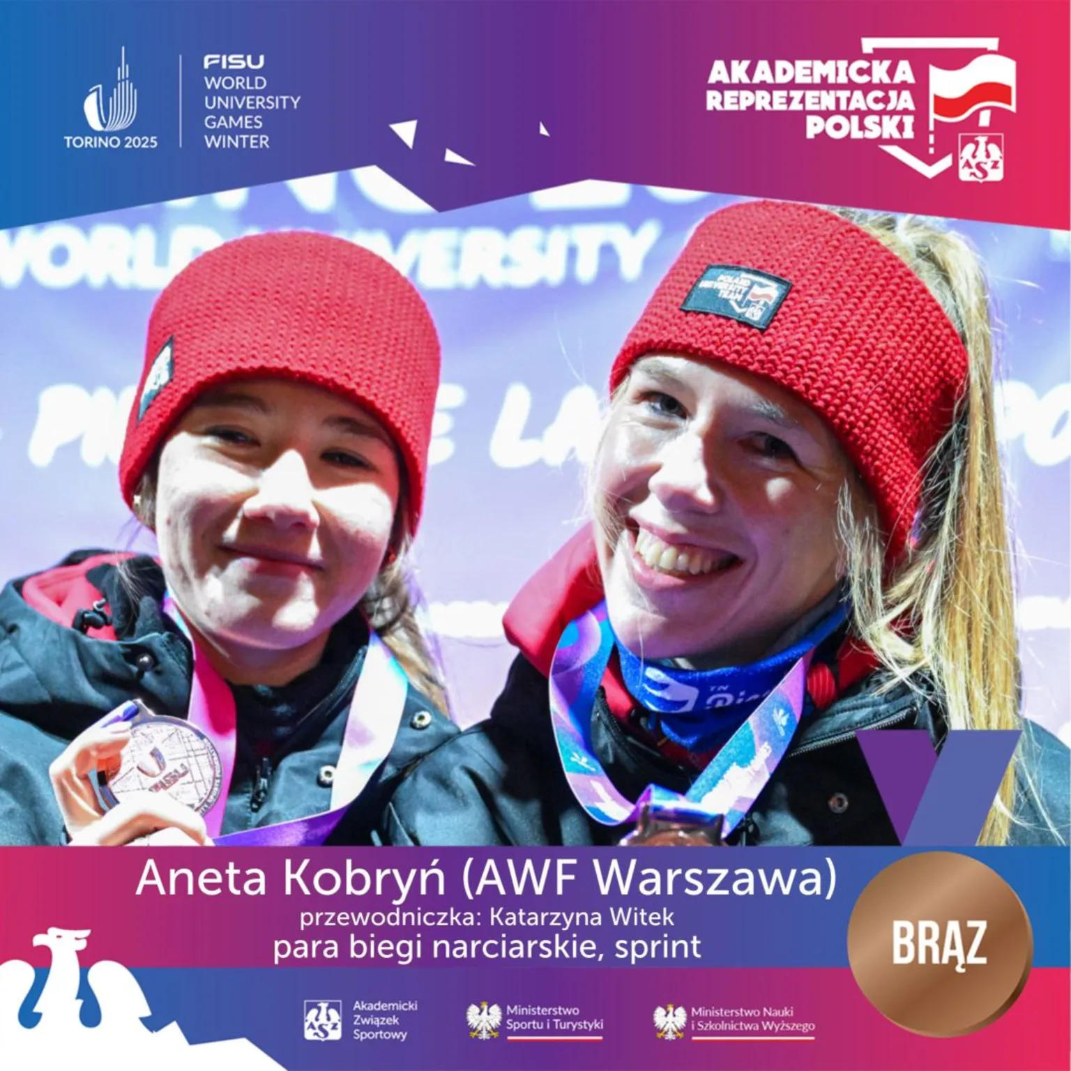 Brązowy medal w Turynie: Sukces Katarzyny Witek i Anety Kobryń na Uniwersjadzie