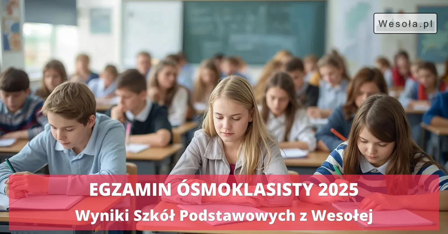 Egzamin ósmoklasisty 2025 w Wesołej. Gdzie jest dobrze, gdzie można więcej? Sprawdzamy wyniki szkół