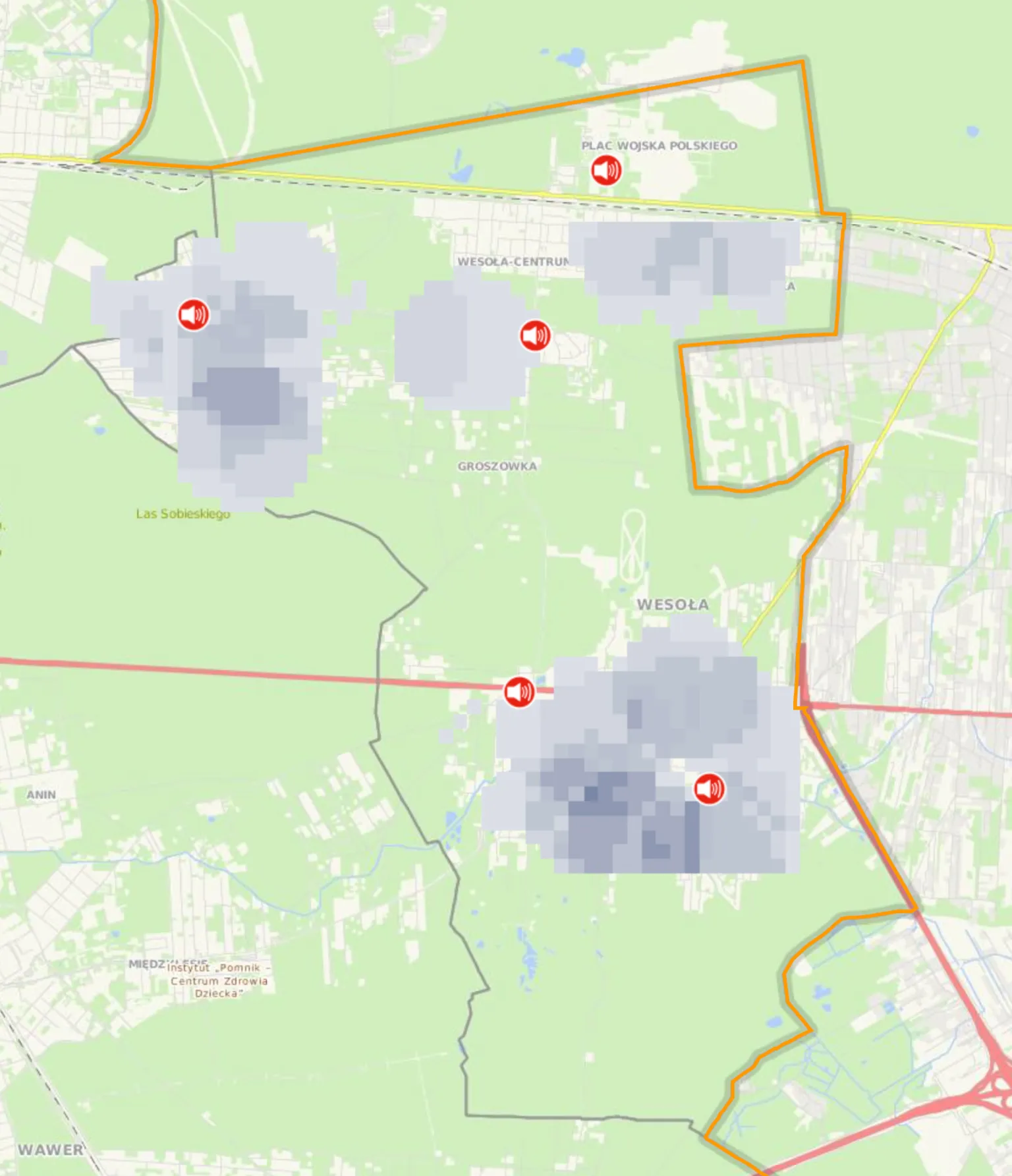 Syreny Alarmowe na terenie dzielnicy Wesoła m.st. Warszawa