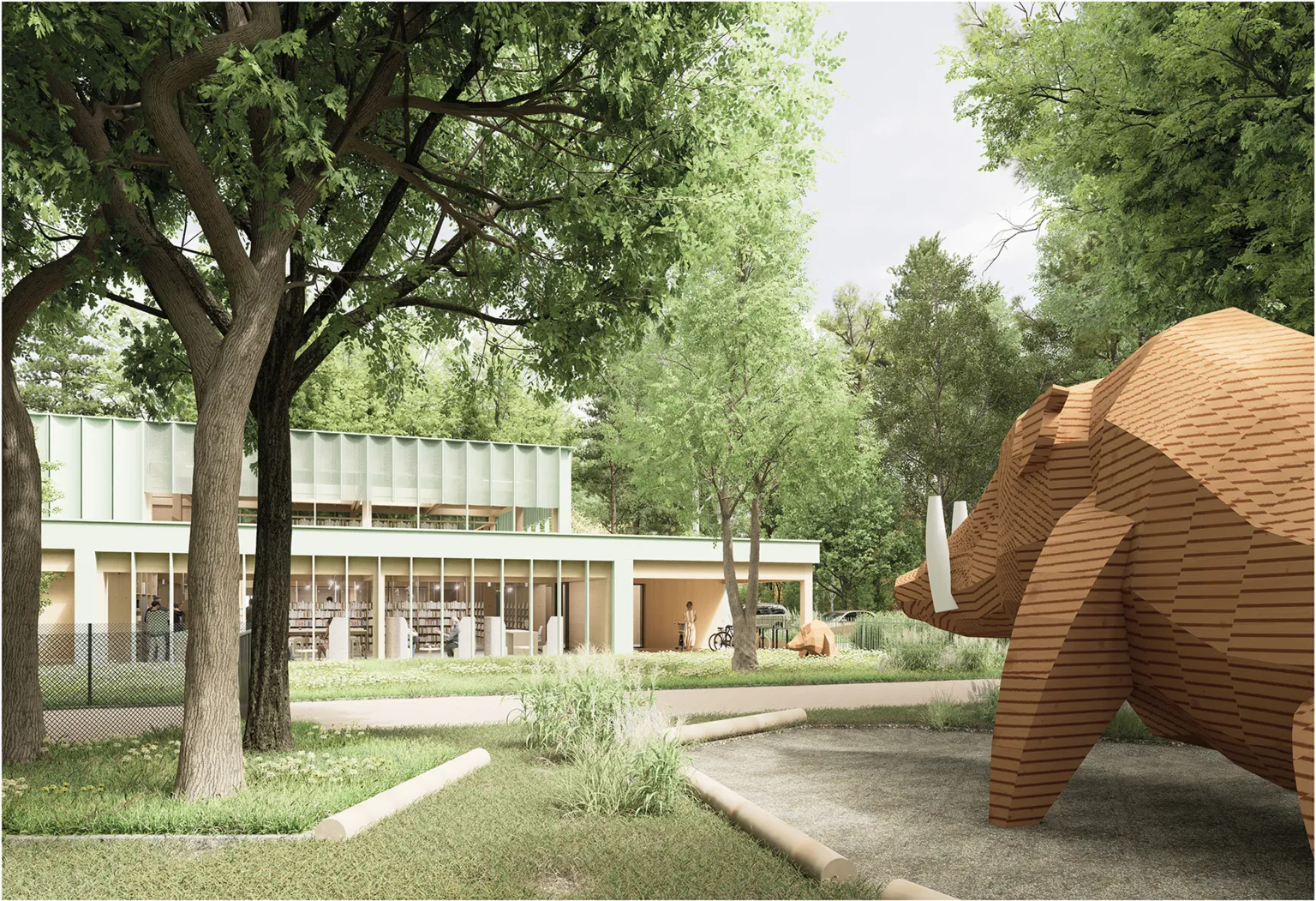 I nagroda - widok z terenu rekreacyjnego