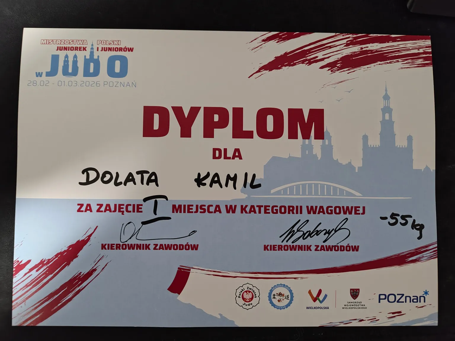 Kamil Dolota ponownie mistrzem Polski juniorów w judo