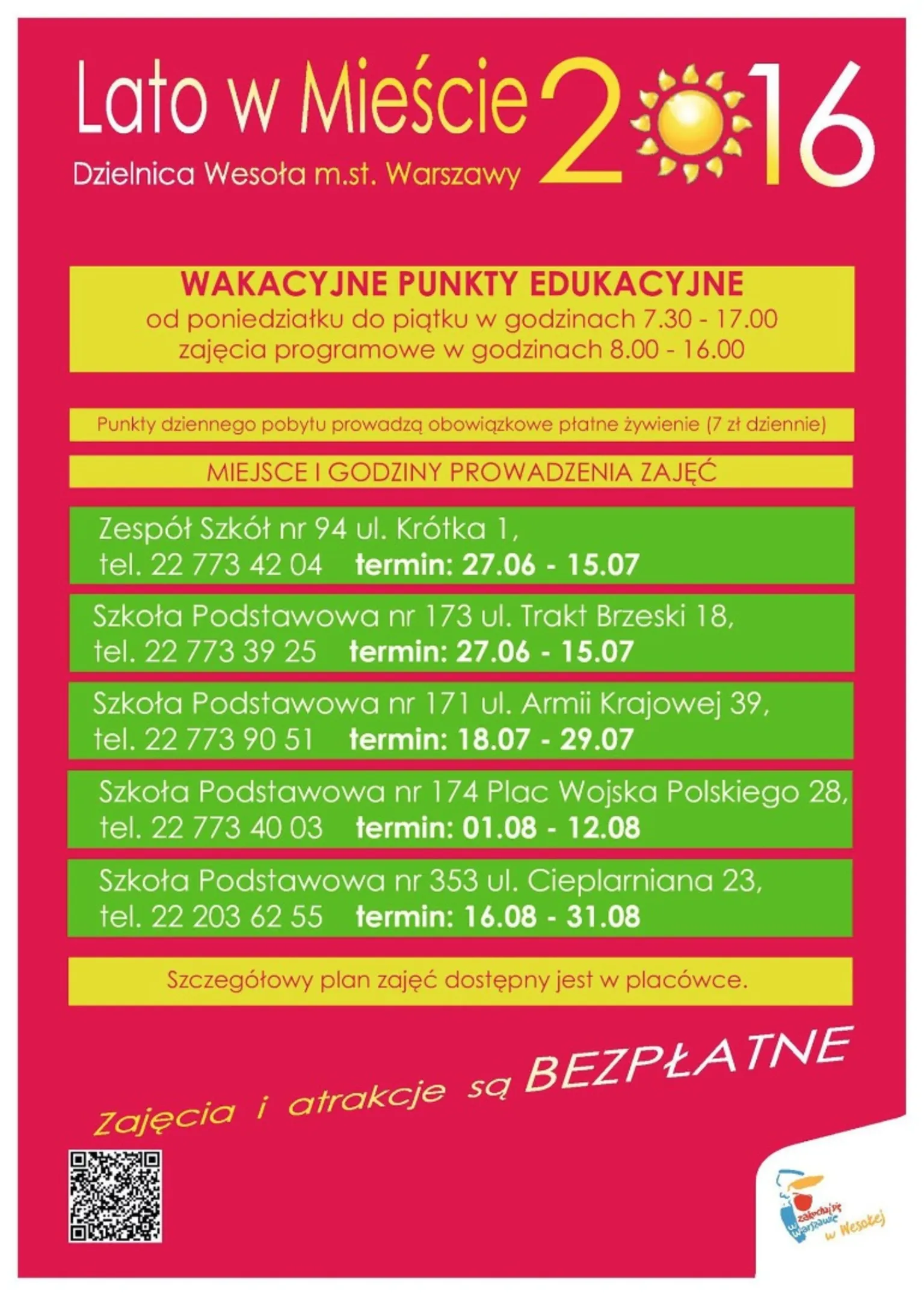 Lato w mieście 2016 w Wesołej