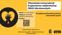 Zdjęcie do artykułu Warsztaty RKO w Wesołej – ucz się ratować życie!