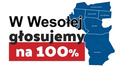 Zdjęcie do artykułu W Wesołej „Głosujemy na 100%!” – apel o udział w II turze wyborów prezydenckich