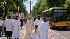 Boże Ciało w Wesołej. Trzy procesje i zmiany w kursowaniu autobusów