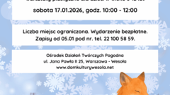 Warsztaty plastyczne dla dzieci: Łąka w śniegu z cyklu Pogodne Rysowanki