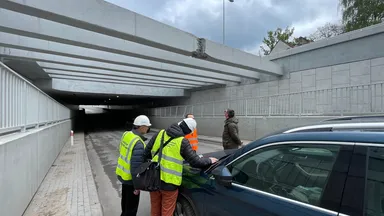 Zdjęcie do artykułu Ekspresowa naprawa uszkodzonego tunelu w Sulejówku