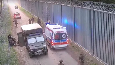 Zdjęcie do artykułu Żołnierz z Wesołej raniony na granicy przez imigranta
