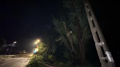 Zdjęcia do artykułu Nagła Burza nad Wesołą: Zalane Ulice i Przerwy w Dostawie Prądu [ZDJĘCIA]