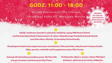 Zdjęcie do artykułu IV Charytatywny Świąteczny Jarmark Mam z Wesołej – magia świąt i pomagania w Villi Toscana