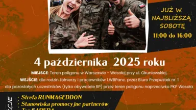 Zdjęcie do artykułu Runmageddon i Dzień Otwartych Koszar 1. Warszawskiej Brygady Pancernej w Wesołej