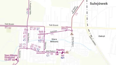 Zdjęcie do artykułu Remont ul. Jana Pawła II w Starej Miłośnej: Duże zmiany tras autobusów i nowe przystanki