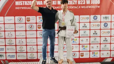 Złoty medal Mistrzostw Polski U20 w judo dla Kamila Doloty ze Starej Miłosny
