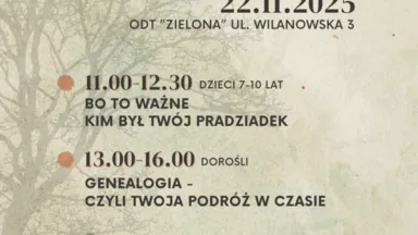 Zdjęcie do artykułu Warsztaty genealogiczne dla dzieci w ODT „Zielona” – tworzenie drzewa rodzinnego