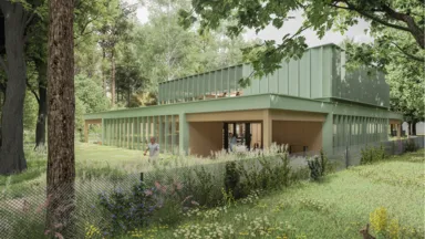 I nagroda - widok na wejście od strefy NGO