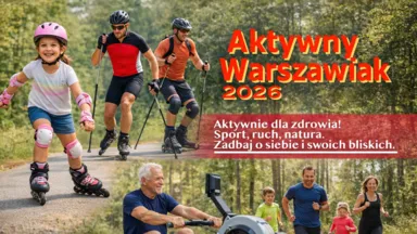 Rolki, nartorolki i treningi w lesie. Ruszył program Aktywny Warszawiak 2026