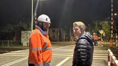 Ostatni przejazd przez tory w Wesołej. Nocą otwarto objazd przez Żółkiewskiego