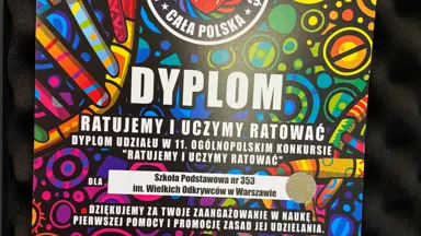 SP353 jedyną warszawską szkołą w finale konkursu "Ratujemy i Uczymy Ratować"