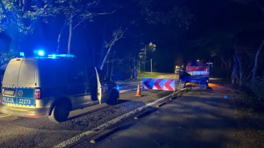 Nocny remont na łuku 1 Praskiego Pułku. Dwie groźne sytuacje w pięć minut