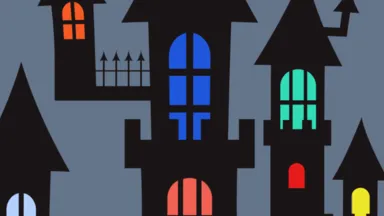 Zdjęcie do artykułu „Straszny Zamek” w „Pogodnej”. Warsztaty plastyczne dla dzieci przed Halloween