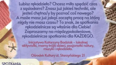Zdjęcie do artykułu Rękodzielnicze Poniedziałki w Wesołej!