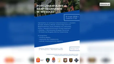 Zdjęcie do artykułu Debata o bezpieczeństwie w Wesołej. 19 maja w SP nr 385
