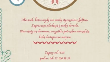 Zdjęcie do artykułu Warsztaty Haftu dla Początkujących: Darmowe Zajęcia w Wesołej
