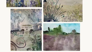 Zdjęcie do artykułu Wystawa malarstwa Moniki Krośnickiej-Roszkowskiej „Resztki barw” w ODT Zielona