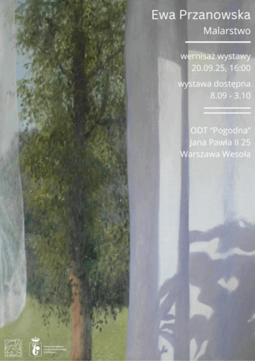 Plakat Wernisaż wystawy malarstwa Ewy Przanowskiej