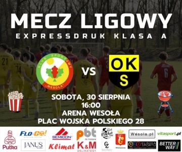 Plakat Mecz KS Wesoła z OKS Start Otwock