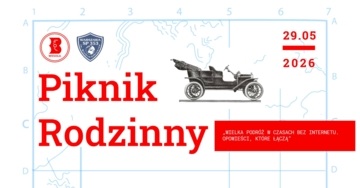 Plakat Rodzinny Piknik z okazji 100. rocznicy wyprawy Jerzego Jelińskiego dookoła świata