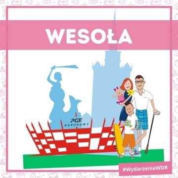 Plakat Rodzinny Trening Funkcjonalny oraz animacje dla dzieci podczas Warszawskich Dni Rodzinnych