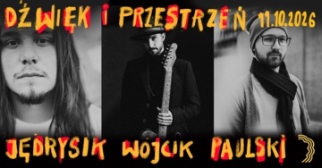 Plakat Trzy gitary w kaplicy z polichromią Nowosielskiego. Finał Wesoła Jazz Festiwal